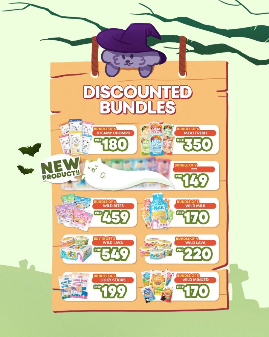 Discounted bundles price board